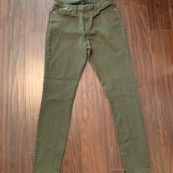 Dex Army Green Skinny Jeans - Picture 2 of 5